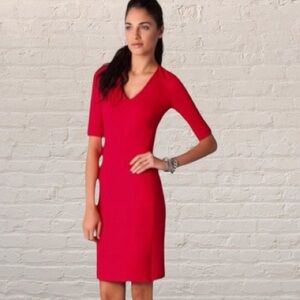 Diane von Furstenberg Takara coral pink soft knit Dress Size 8